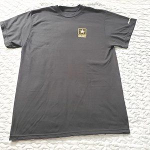 United States Army Shirt Black Size L Regular Fit Short Sleeve Unisex #B735